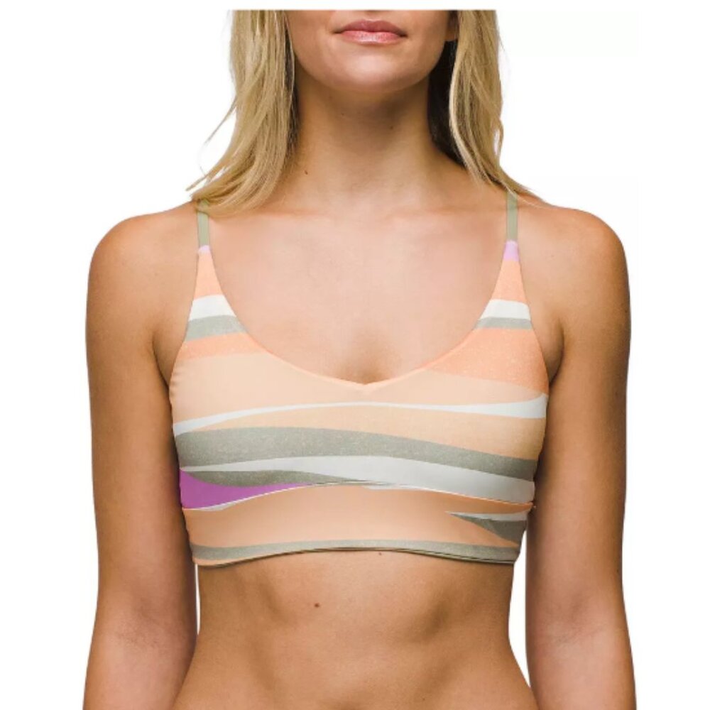 PrAna Willow Falls Swim Bikini Top Reversible Size Small NWT